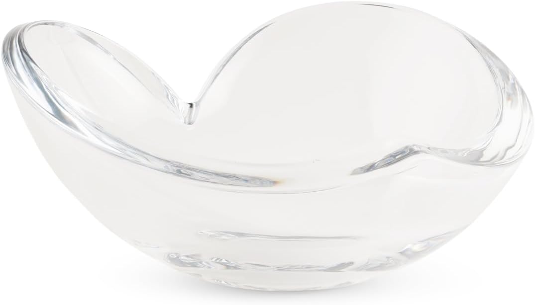 nambe Glass Heart Bowl | Medium Sized Jewelry Catchall Bowl | Gift for Candy Lovers, Valentines Day, Mother’s Day, or Anniversary | 6.25-Inch | Made of Glass | Designed by Sean O’Hara