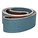 VSM 90763 Abrasive Belt, Coarse Grade, Cloth Backing, Zirconia, 40 Grit, 1-1/2" Width, 60" Length, Blue (Pack of 10)
