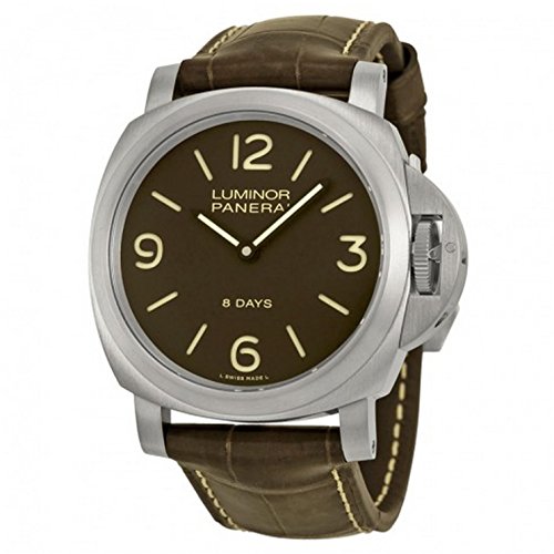 Panerai Luminor Base 8 Days Acciaio Mechanical Brown Dial Mens Watch PAM00562 51o3MXfkwsL