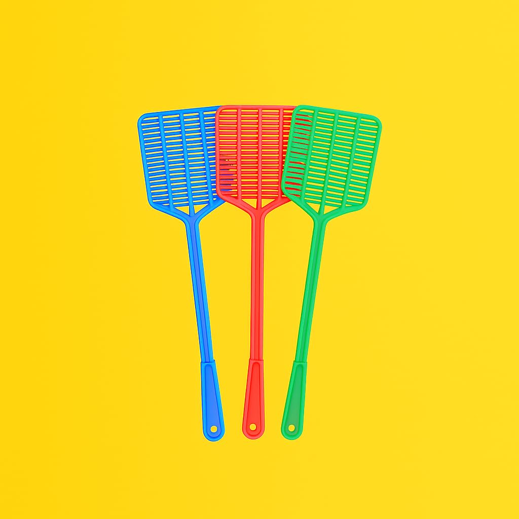 Turtulsgroup Fly Swatter for Cockroach,Mosquito,Flies and Centipedes All Instant Killar (Many Colour) Pack of-3
