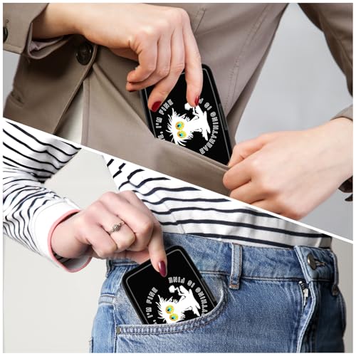 Image of Card Holder Credit Cards Holder for Women RFID wallet women Business Card Holder Wallet Mini Aluminum Card Wallet RFID Blocking Slim Metal Hard Card for Women, White Cat