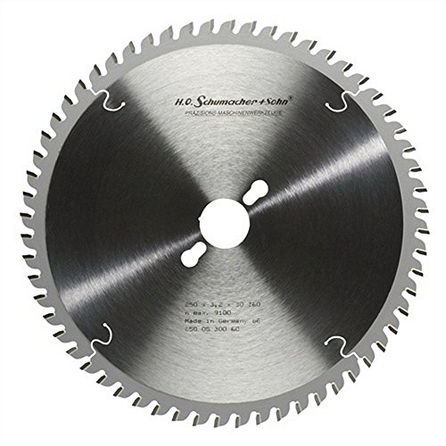 Mesa Sierra circular d.250 mm orificio 30 mm 60Z. HM de corte b.3,2 mm KU.Cambio de dientes