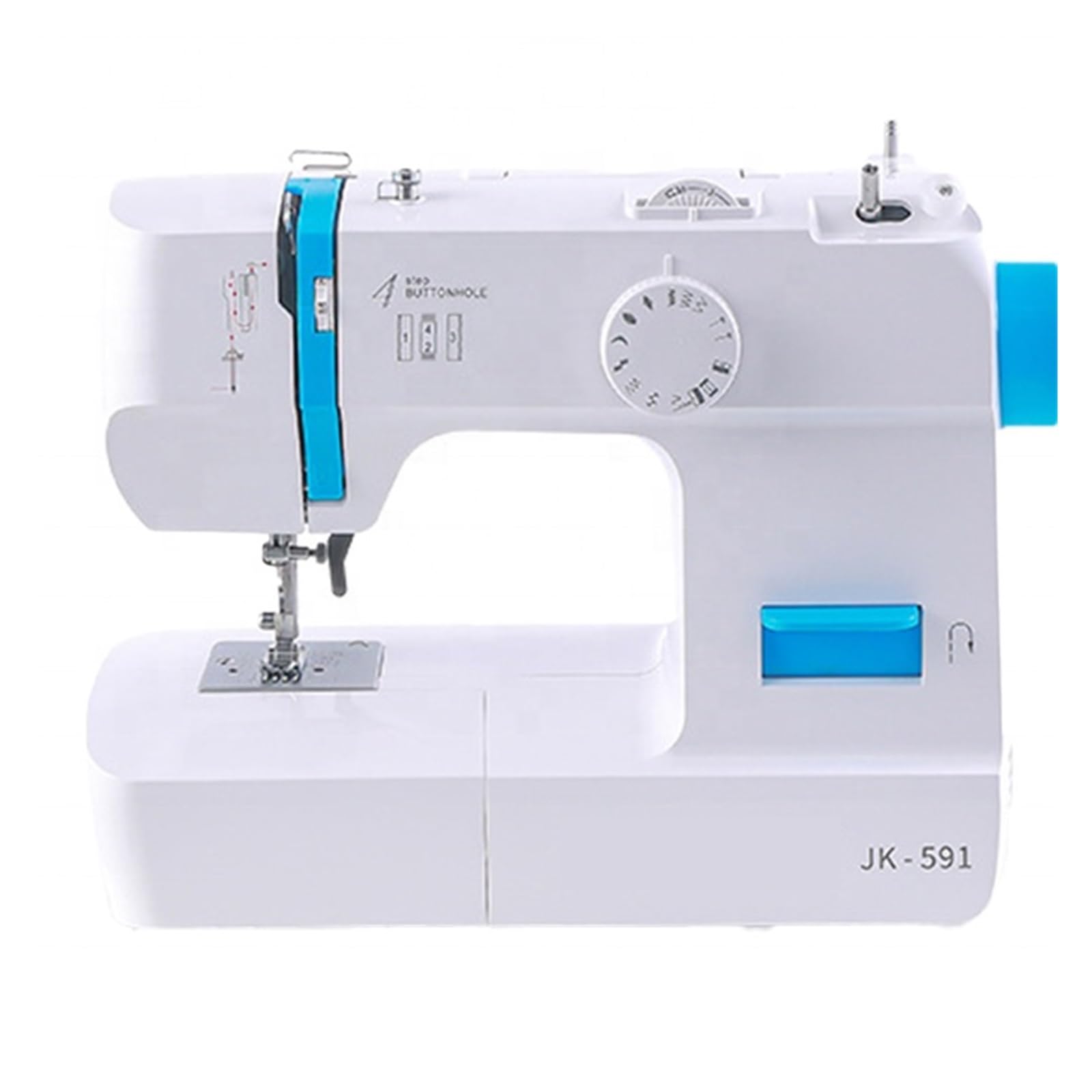 Mini Máquina De Coser A Medida JK-591, Precio Eléctrico Portátil, En Zigzag Overlock Escritorio For El Hogar Potente Silenciosa Y Estable