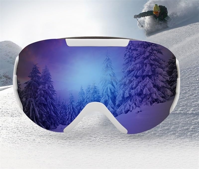 Lunettes de ski coupe-vent pour homme et femme, double pont, anti-buée, anti-reflets, protection UV