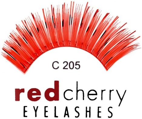 EXTREME EYELASHES - HOT ORANGE C 205 - WITH GLUE