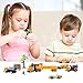 Construction Toys Sets, Engineering Vehicles 16 PCs, Bulldozers, Tank Truck, Asphalt Car Excavator, Dump Truck Tractor Toy Children Kids Boys Girls, Beach Sand Toys, Cake Toppers
