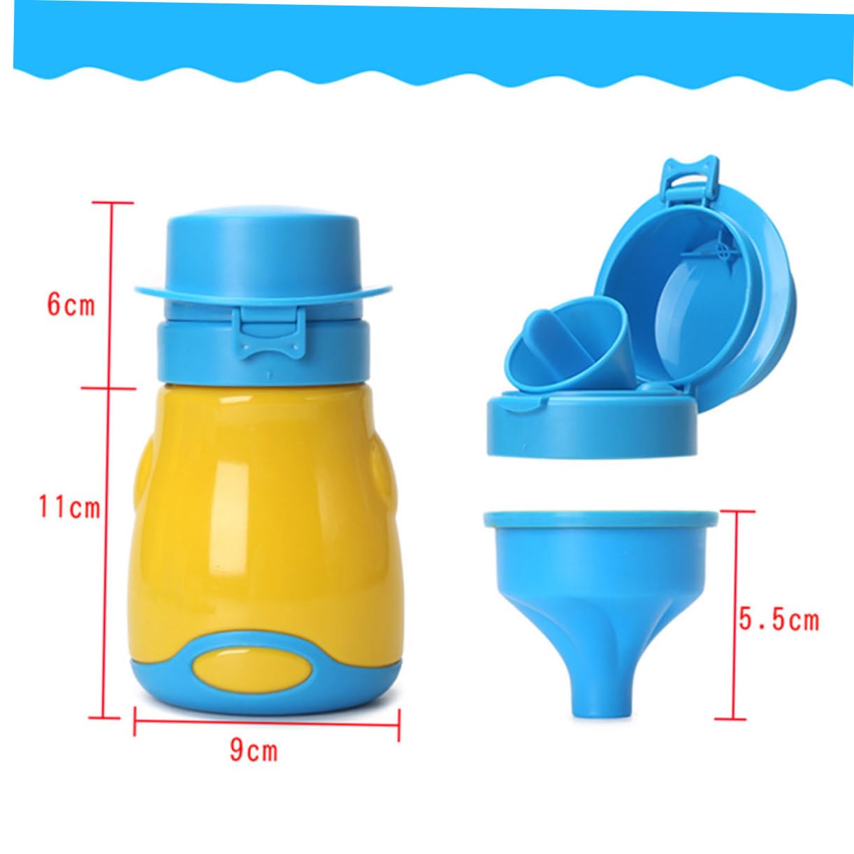 Beatifufu Emergency Urinal Bottle for Kids Boys Portable Potty Training Toilet for Outdoor Leakproof