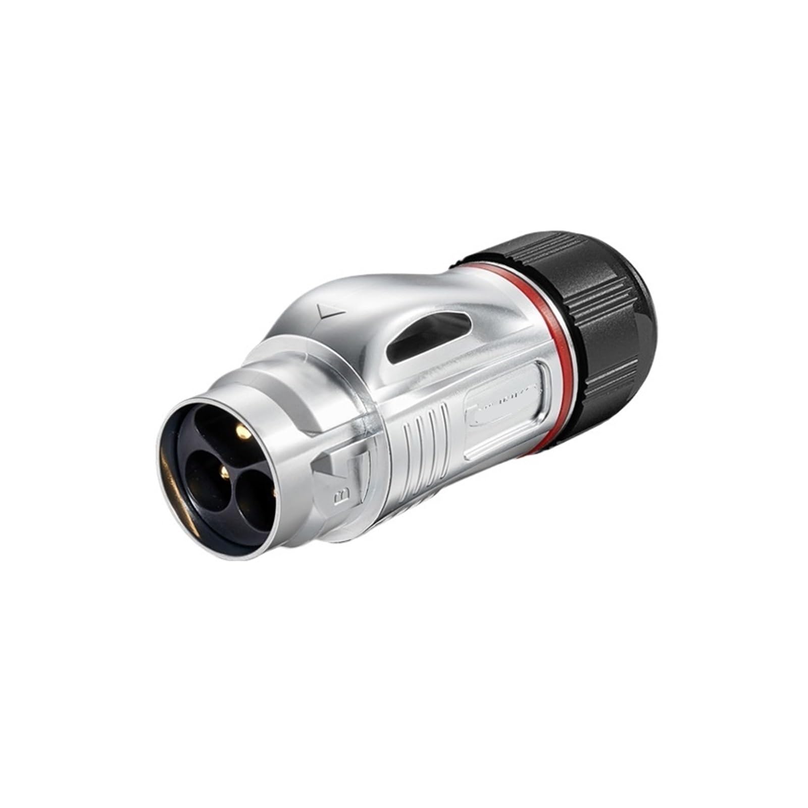 QAZXSEMUI Solder type 25A BD24 aviation plug and socket 3-pin snap-on power industrial connector(Metal male plug)