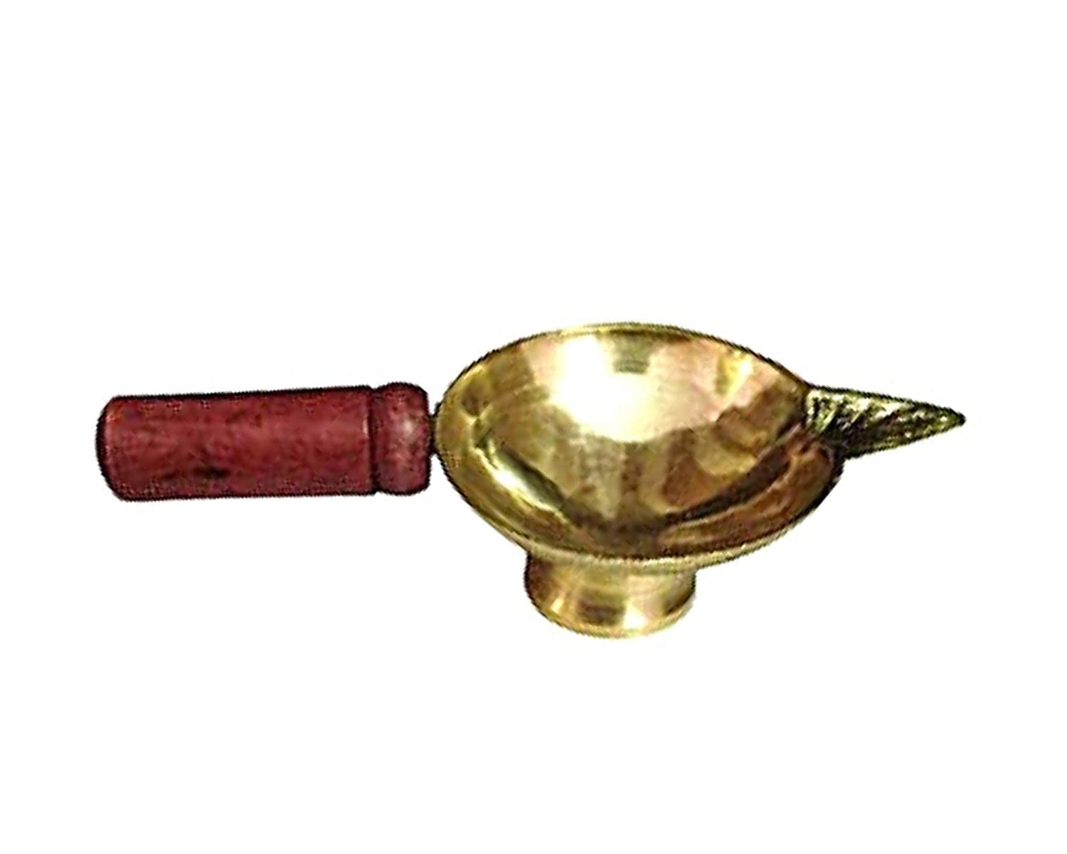 Decor Vibes Brass Aarti Deepak or Diya with Wood Handle Deep/Oil Lamp/Pooja Item, Puja Room Decoration and Diwali Festival (Dia 5.5 cm) (B0B648XW1H) Amazon Price History, Amazon Price Tracker