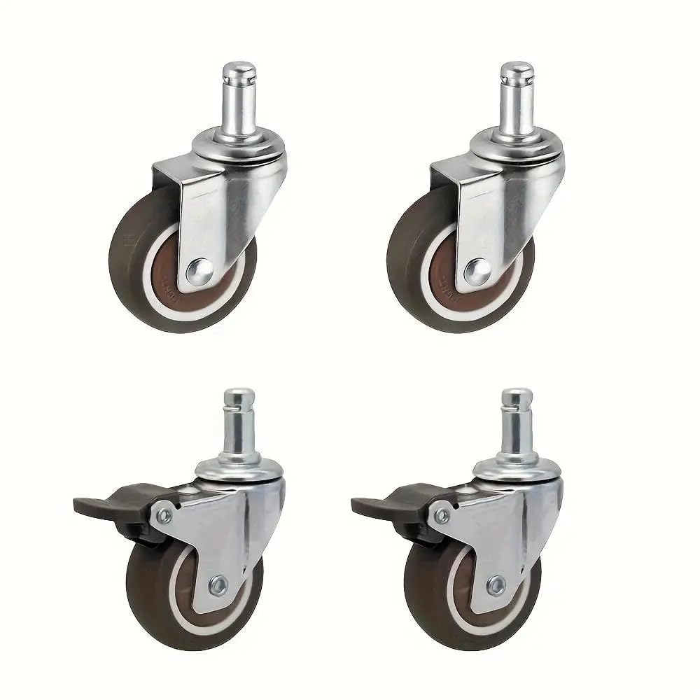 Roulettes pivotantes pour chariot de courses et meubles de maison 1,5 pouce