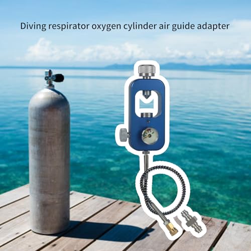 Adaptador de tanques de buceo en aluminio para recarga de cilindro de oxígeno 7