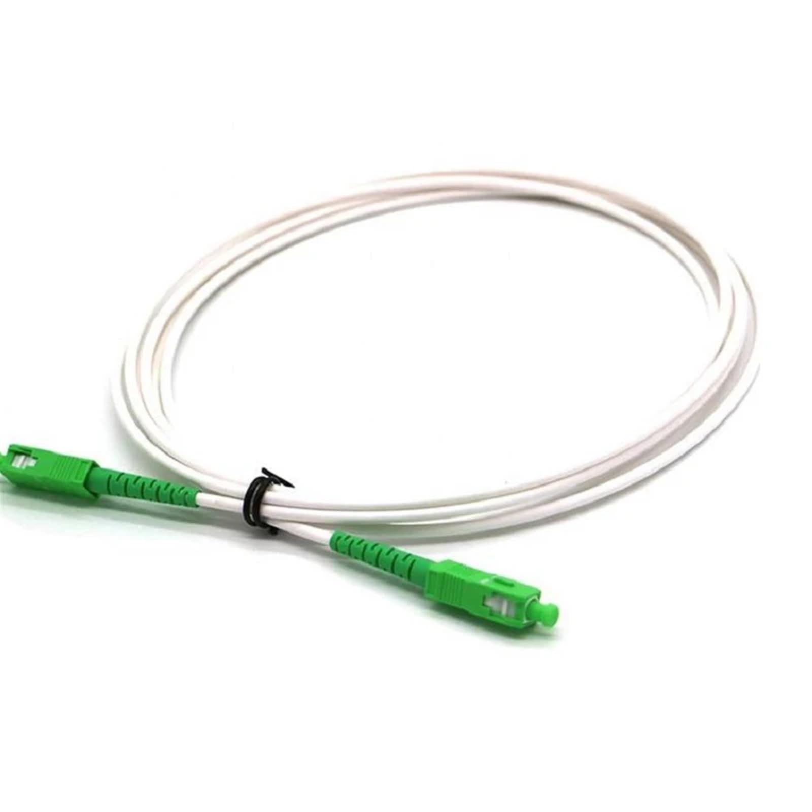 G657A1 Kabel światłowodowy 3,0 mm SC Światłowodowy kabel krosowy Simplex jednomodowy, biały, 50 szt. (2 m)