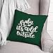 Creative Products Baby It's Cold Outside Throw Pillow | Decorative Pillows for Living Room Couch Bed Sofa, Fluffy Soft Cushion | Green, 18x18