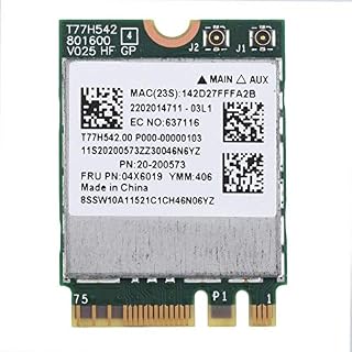 ASHATA WIFI Card, Dual Band 2.4G/5G 433Mpbs Network NGFF Wireless WIFI Card for Lenovo