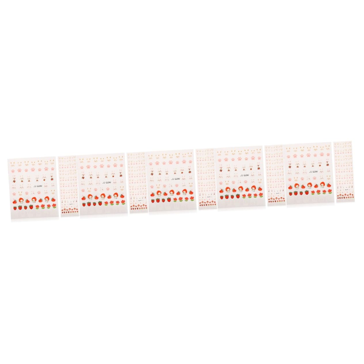 FOMIYES 5 Set Di Adesivi Per Nail Art A Forma Di Coniglietto Adesivi Per Unghie Da Donna Per Unghie Per Le Feste Facili Da Staccare Accessori Per Manicure 10 Fogli*5