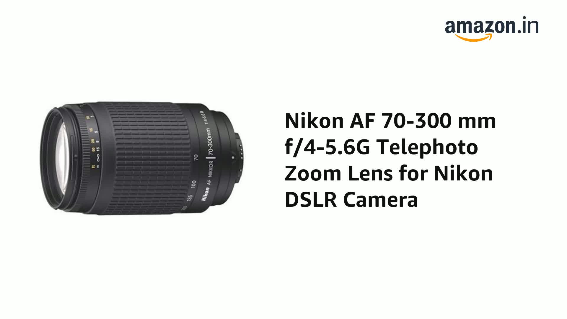 Nikon AF 70-300 mm f/4-5.6G Telephoto Zoom Lens for Nikon