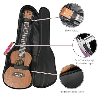 Waterproof Oxford Cloth Ukulele Bag Fairy with Bird and Flower Durable & Stylish Ukulele Case with Storage 火烈鸟61 - Les Beatles, Paul McCartney, John Lennon, RIngo Starr, George Harrison Waterproof Oxford Cloth Ukulele Bag Fairy with Bird and Flower Durable & Stylish Ukulele Case with Storage 火烈鸟61 – Image 2