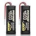 POVWAY 7.2V 4600mAh 6-Cell High Capacity RC NiMH Battery Pack with Tamya Connector for RC Car RC Truck LOSI Associated HPI Kyosho Tamiya Hobby - 2 Pack (4600mAh)