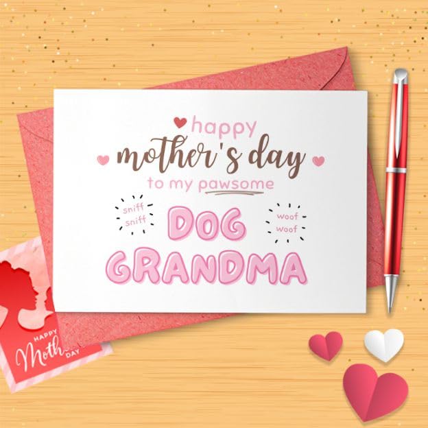 Amazon.com: Mother's Day Card From The Dog - Happy Mother's Day To My ...