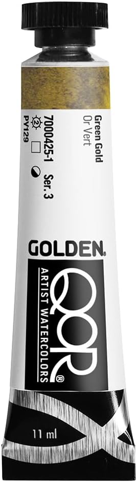 GOLDEN QoR Artist Watercolors, Perylene Crimson, 11 ml Tube, Professional Watercolor Paint, Semi-Transparent