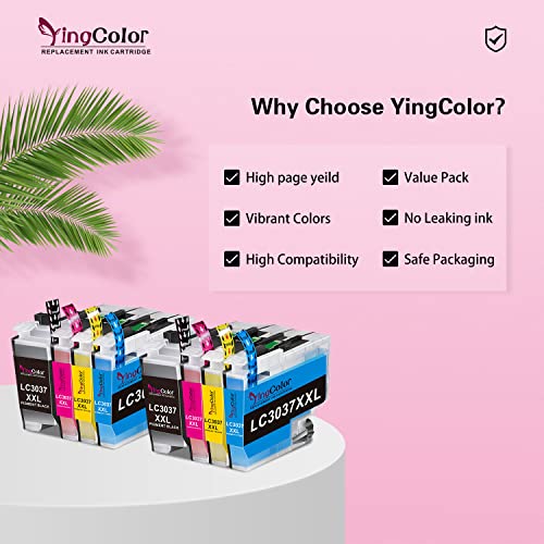 Lc3037 Bk/C/M/Y Ink Cartridges Super High Yield Compatible Replacement For Brother Lc3037 Lc3037Xxl For Brother Mfc-J5945Dw Mfc-J6945Dw Mfc-J5845Dwxl Mfc-J6545Dwxl Printer (8 Packs, 3000 Pages Each) #TOP3