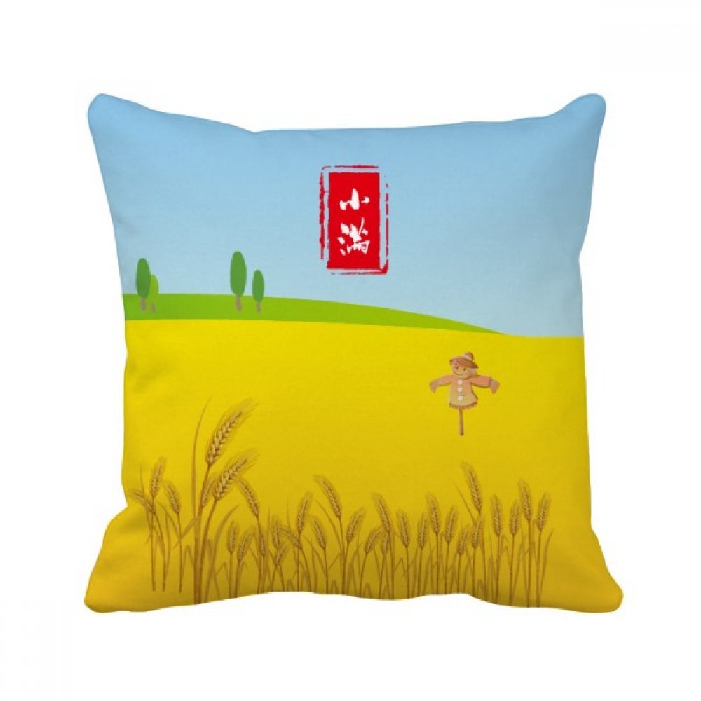 Coussin Vingt-Quatre Termes Solaires 40x40cm imprimé multicolore pour canapé