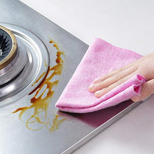 HEMOTON 24 peças de toalhas de cozinha de microfibra, toalhas de prato de casca de coco, reutilizáve