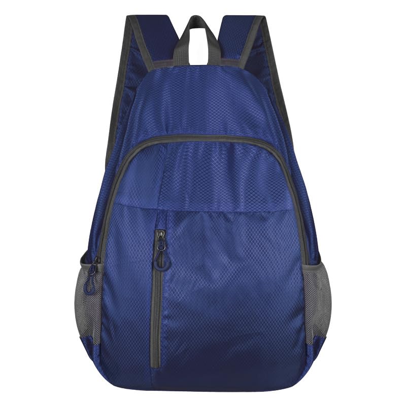 Mochila deportiva plegable portátil ultraligera azul marino miniatura 1