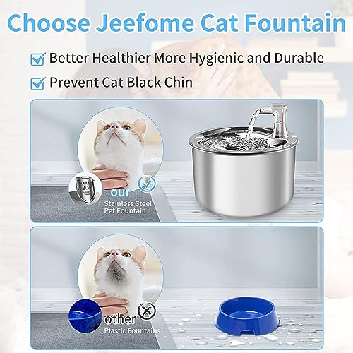 Fuente de agua para gatos y perros 2L acero inox miniatura 4