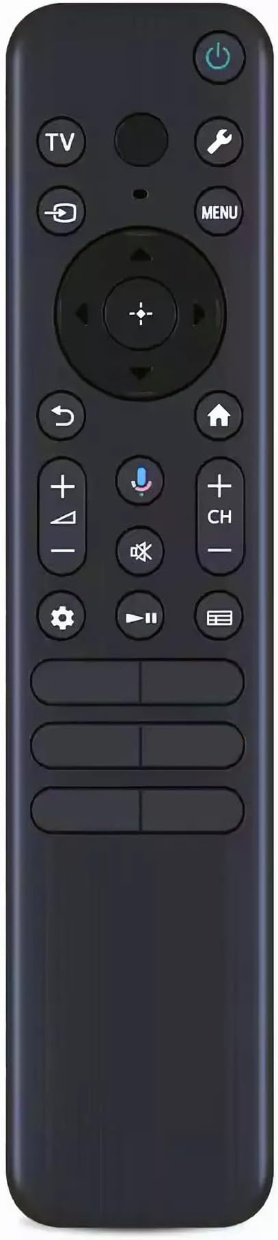 RMF-TX920U TV Voice Remote Control for Sony Bravia 3, 7, 8, 9 OLED 4K Ultra HD, K-50S30, K-55XR70, K-55XR80, K-65XR90 Smart Google TVs