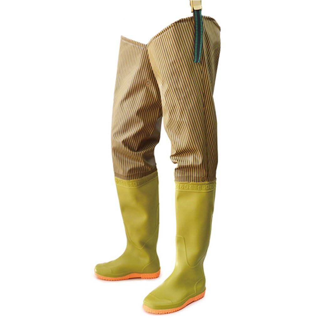 Wodoodporne wodery, Wodery wędkarskie Wodery biodrowe 80cm wysokie męskie i damskie Wodery biodrowe, buty do brodzenia, podwodne buty wędkarskie biodrowe(6.5)