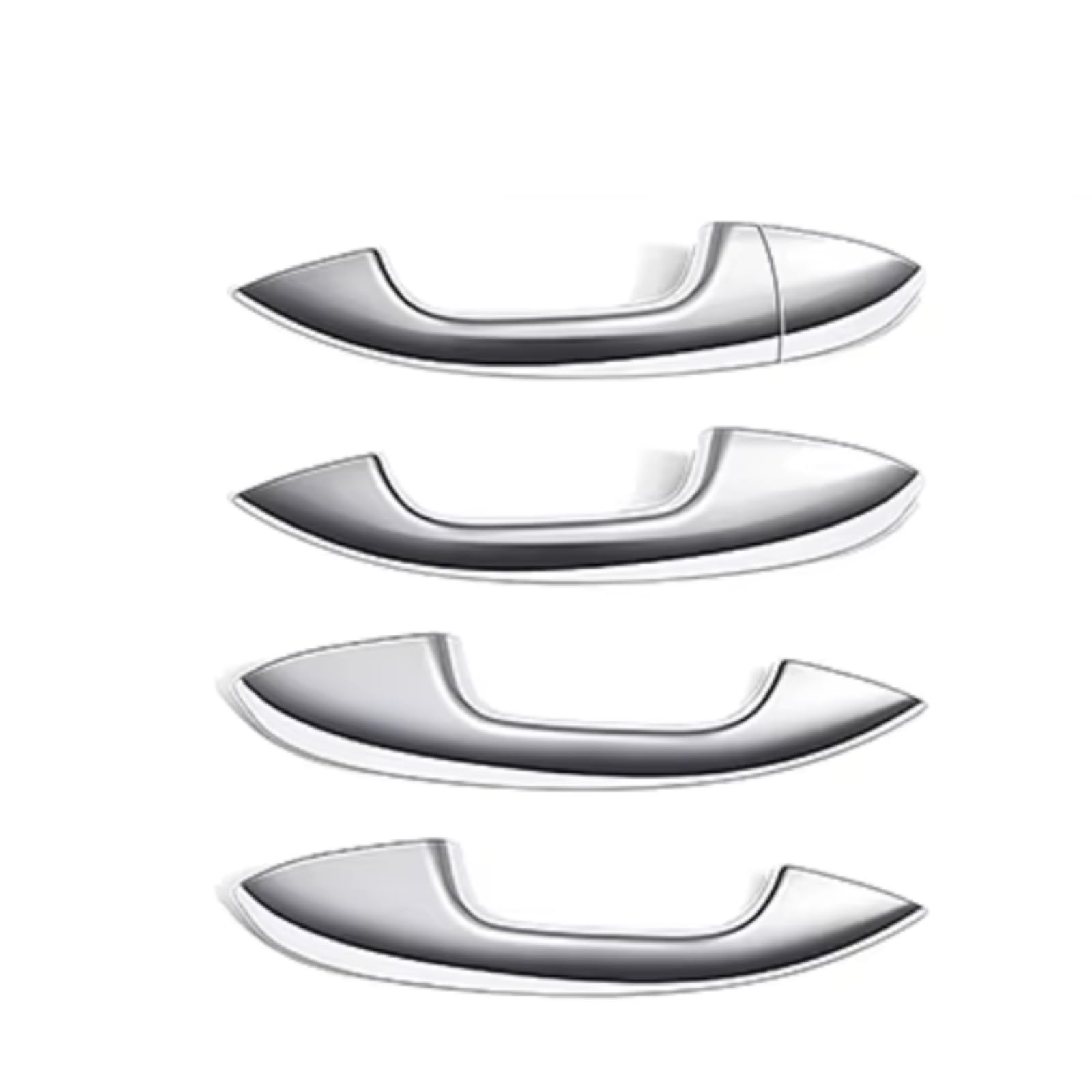 Zcxfdthf Sliver Lhd Door Handle Covers Part Compatible With Benz For W177 2019-2024 For W247 2020-2024 Car Exterior Door Handle Cover Trim Set Accessories(Sliver Lhd)