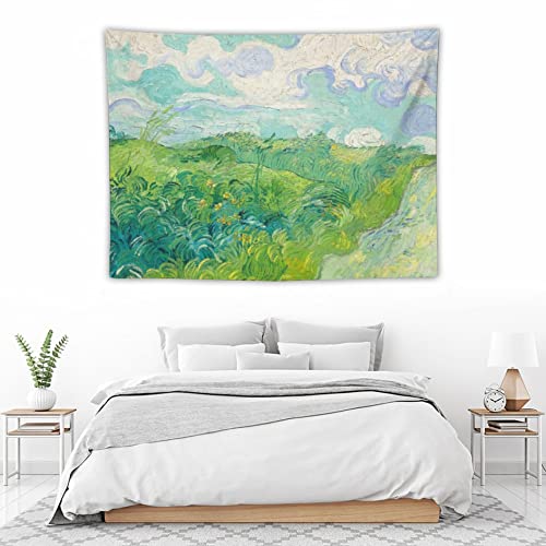 Bionzax Van Gogh Green Wheat Fields Tapestry For Bedroom, College Dorm And Living Room, Gifts Abstract & Painting Wall Hanging Tapestries For Men, Women Or Kids Small 30"X40" #TOP4