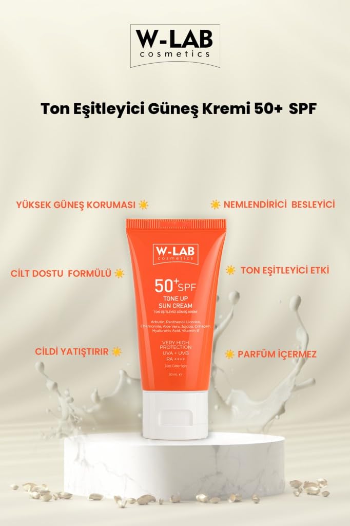 W-Lab Kozmetik Ton Up Güneş Kremi 50 Ml