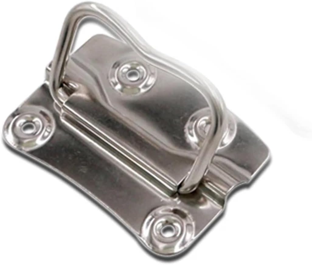 Stainless Steel Ring Folding Pull Handle Iron Surface Mounted Heavy Duty Handles for Door Chest Wooden Box Toolbox 202 1Pcs(304 Stainless Steel)