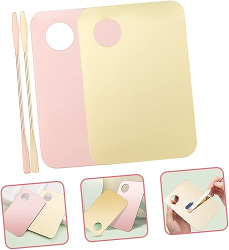 Beaupretty 2set Makeup Artist Palette Set Foundation Mixing Tray Lipstick Pigment Mixing Tool