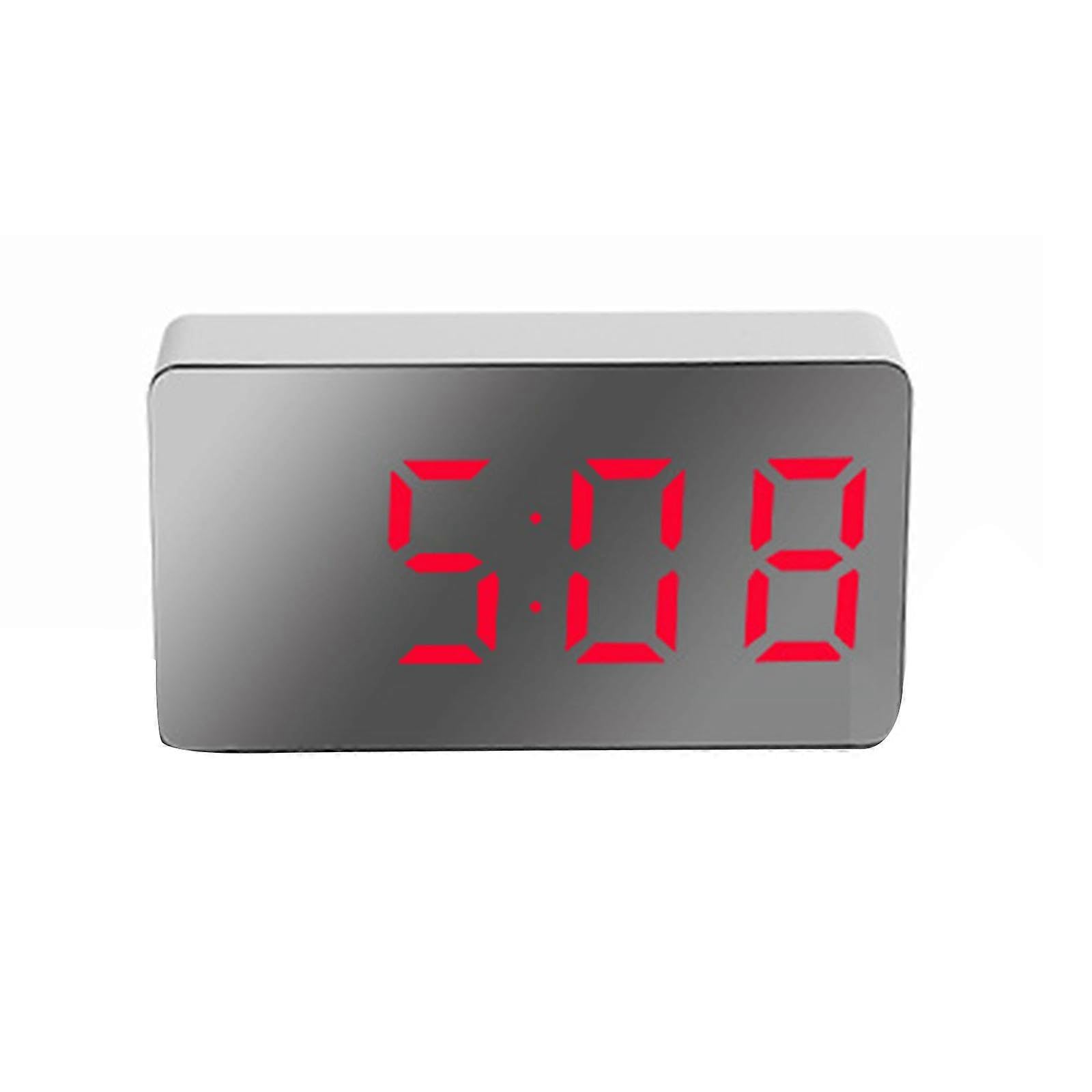 JOYHAPPST Digital Clock Mini Multifunctional LED Electric Alarm Clocks Mirror Surface For Home Bedroom