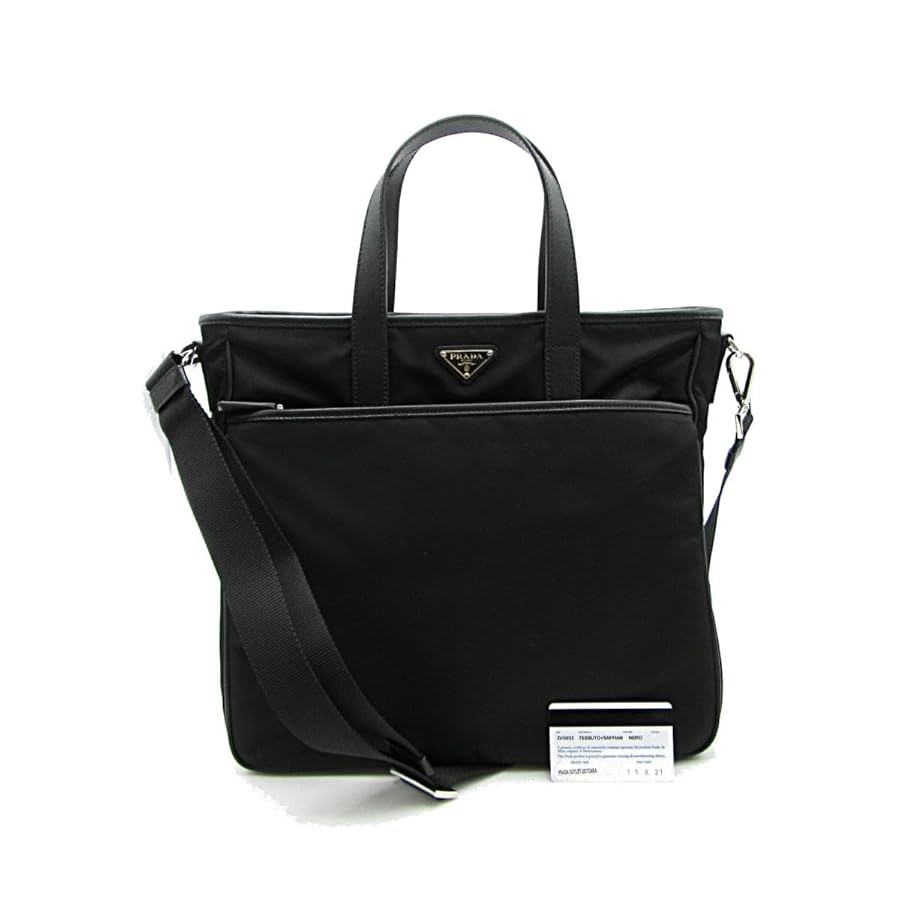 バッグ PRADA TESSUTO NYLON TOTE HAND BAG Prada Tessuto Tote Bag in Black Nylon – Eleven13 Studios