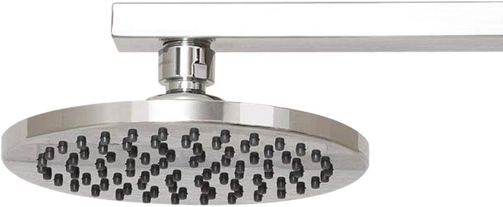 Amazon Basics Rain Shower Head, 6 Inch, Round, Satin Nickel