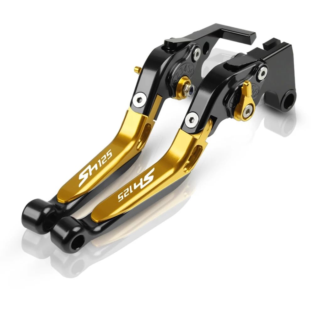 CNC Freno Leve di Frizione Regolabile Nero Oro per SH125 SH150 2014-2018
