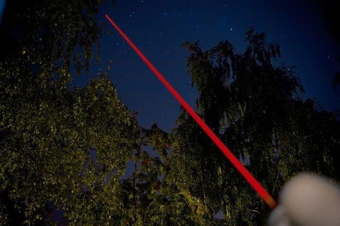 XIMIBI Red Laser Pointer beam at night