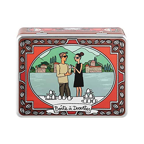 Boite embossée à Dosettes (+comp ) à café Je t'aime - Derrière la porte