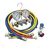 Yellow Jacket 41339 Series 41 2-Valve Brass Manifold with 1/4
