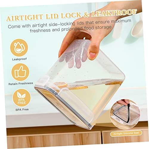 Alipis 14pcs Air Tight Storage Container Food Storage Jar Sealing Lids for Cereal Rice Flour Sugar - Thumbnail 4