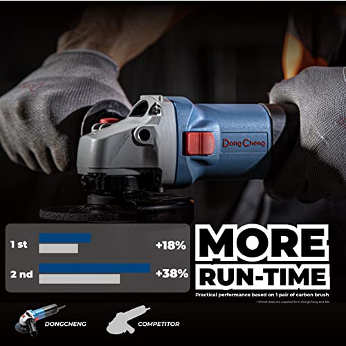 Dongcheng 4-1/2 Inch Angle Grinder, 710W 6Amp, 11800Rpm Electric Grinder With 2 Grinding Wheel, 2 Flap Disc And Auxiliary Handle, For Cutting/Grinding/Polishing, Model# Dsm02-115 #TOP1