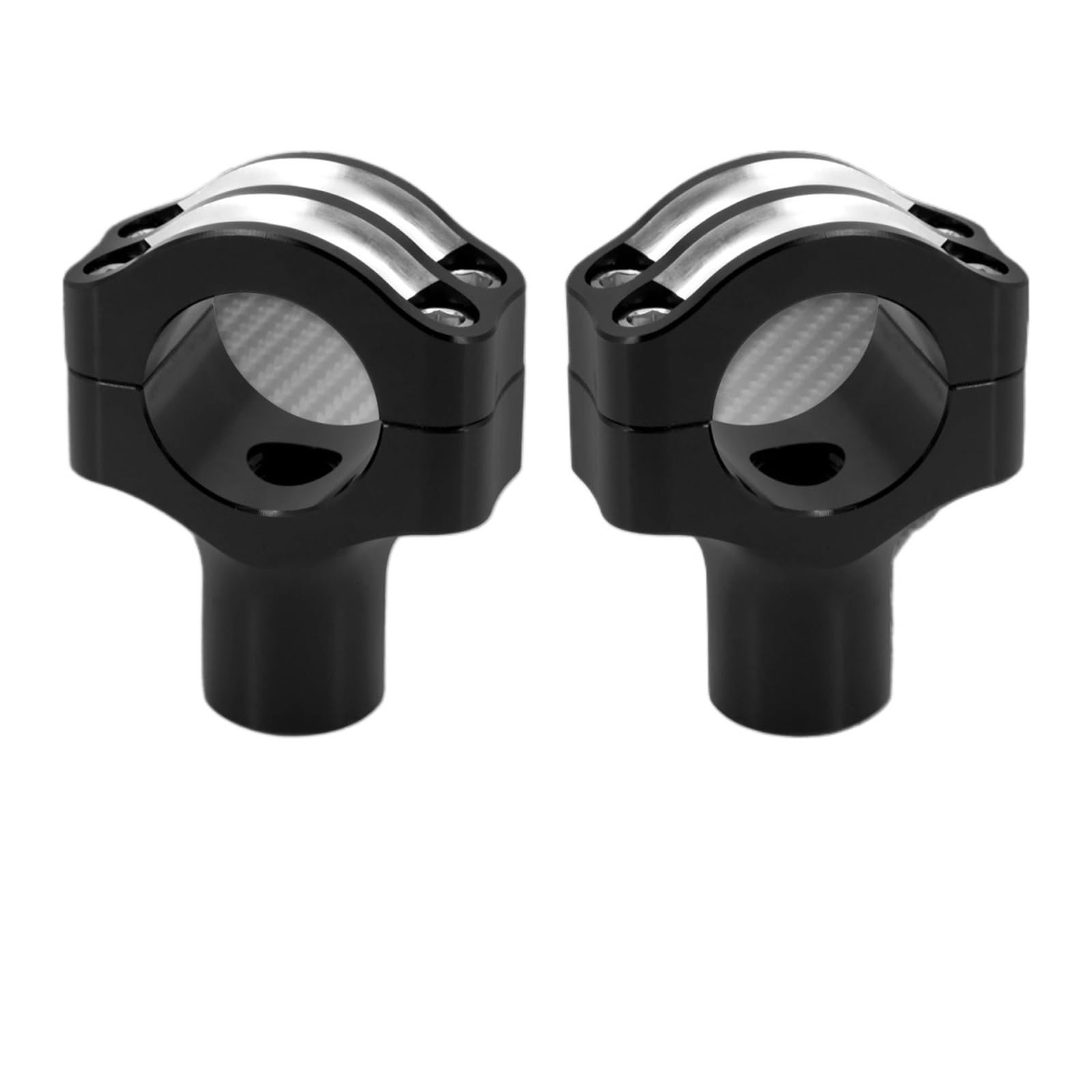 NADCFN Motorcycle 1.25'' Handlebar Risers Clamp Mount Kit Universal Handlebar Riser(Handlebar Clamps A)