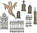 Sizzix Tholtz Thinlits Die Village Graveyard