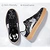 LUCKY STEP Women's Glitter Sneakers Fashion Retro Casual Sparkly Bling Shiny Dressy Bedazzled Bridal Wedding Anti Slip Walking Shoes
