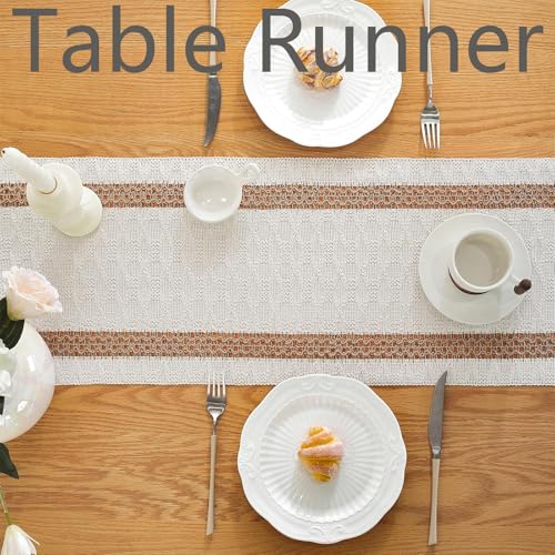 Table Runners for Dining Table, Table Runner, Sideboard Runner with Home Holiday Party Decor Table,Linen Lines Kitchen Dining Room Bedroom Dresser Rustic Home Decor (30*180CM) - Image 5
