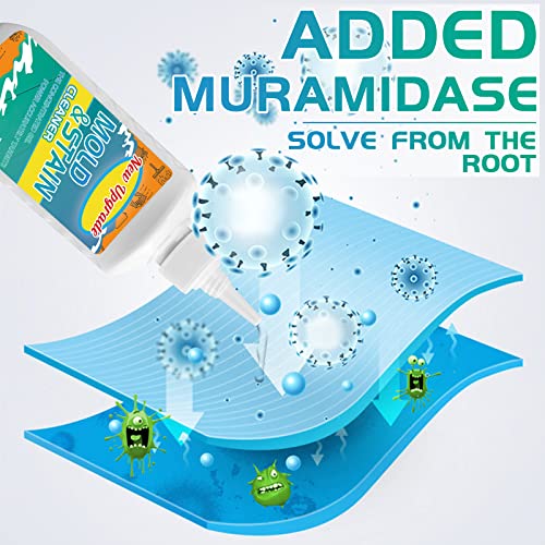 Sugemur Mould Remover, Large Capacity Mould Remover Gel, Household Mildew Removal, Mould and Mildew Cleaner for Toilet Washing Machine Seal Bathroom Kitchen Sink Tile Grout Stains (1) - Image 5